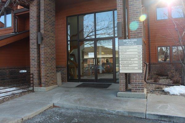 The front door to my new building at 1419 W 29th Street, Loveland CO 80538