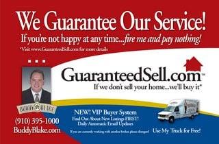 Check out Buddy's Wilmington, NC Guaranteed Sold promotion