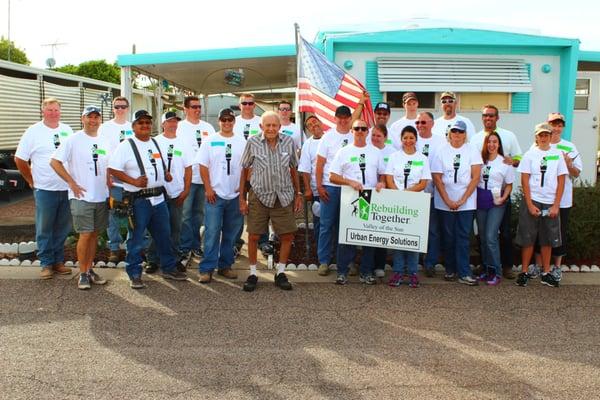 Our work with Rebuilding Together. We spent the day working in Mesa to make a difference fixing up these homes!!