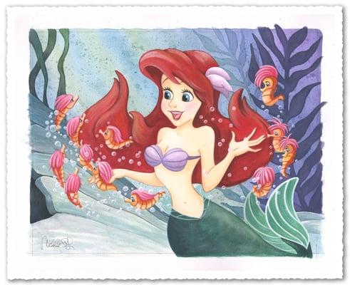 "Wonderful Things" by Disney art director Michelle St. Laurent ($750 framed and remarqued by the artist)