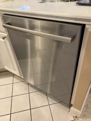 Here's their finished dishwasher installation.