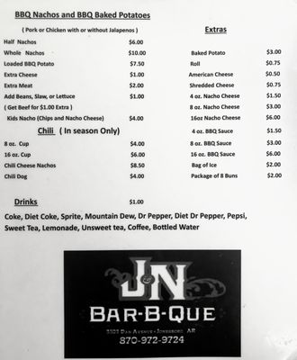 Updated menu (2 of 2)