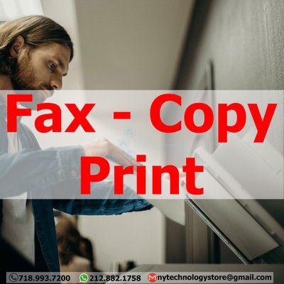 Fax, Copy and Print services