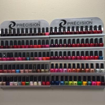 Our OPI and Précision nail polish selection