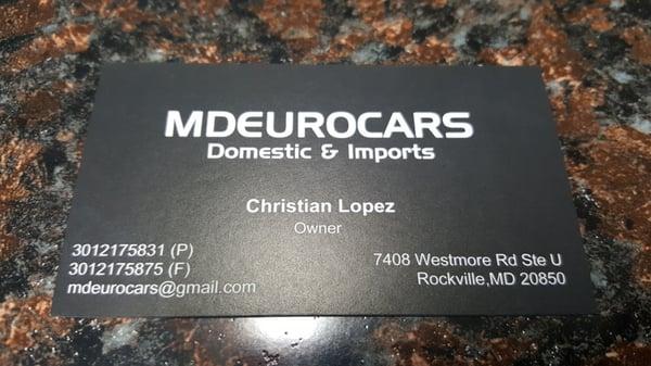 Business Card as of 3/2/16