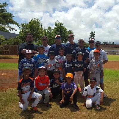 Aiea Shiatsu also does baseball clinics around the state. Last week, had a great time on Kauai.