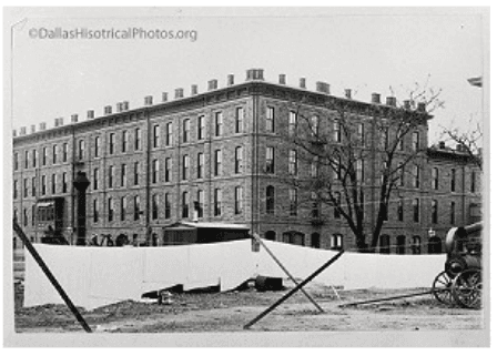 The Grand Windsor Hotel - Located at the Northeast Corner of Commerce and Austin Streets - Dallas Texas.