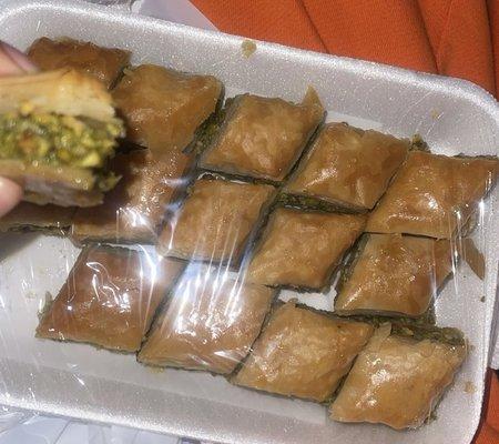 Pistachio Baklava small cut