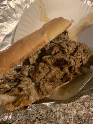 10" Cheese Steak with Onions