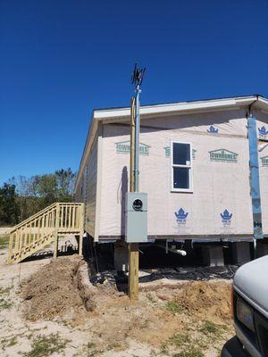 Mobile Home Main Service Cinnetion and Installation.