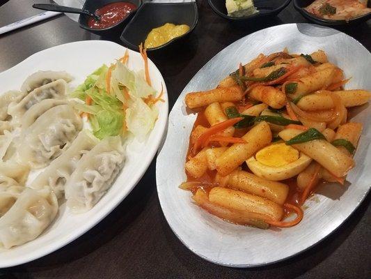 New Jersey Phoodie Excursion Dukbokki and steamed dumplings