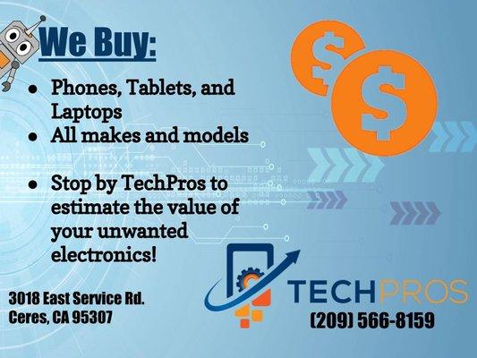 Bring in your old phones for a quote!