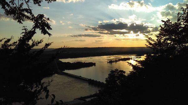 View from the bluff.