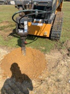 Digging holes for a fence