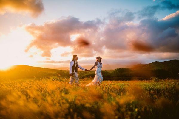 South shore sunset elopement