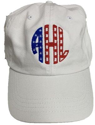 Patriotic monogram hat