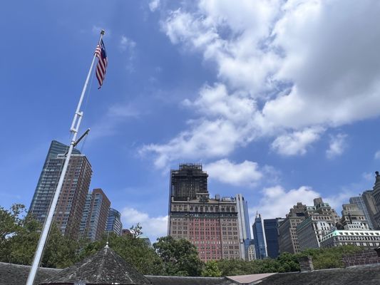 NYC Buildings behind Castle Clinton