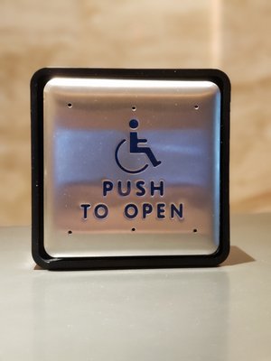 Automatic Door Square Button with Handicap Logo