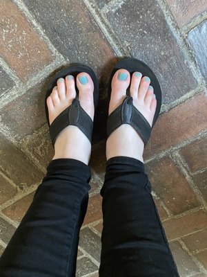 Gel pedicure- $50