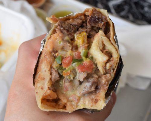 Super steak burrito. Absolutely incredible