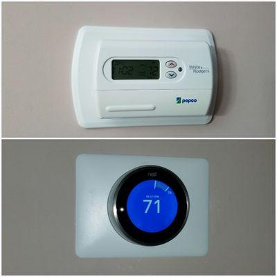 Thermostat replacement with Nest