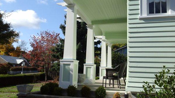 Exterior paint and columns