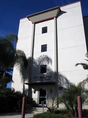 East entrance of our building