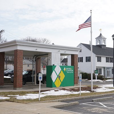 Bank of Canton Canton Center branch, rear - 557 Washington Street