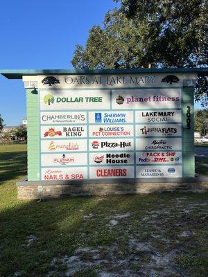 Street sign from Lake Mary Blvd