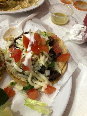 Steak taco supreme