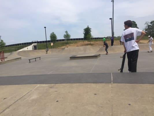 Brec Extreme Park skate ramps.