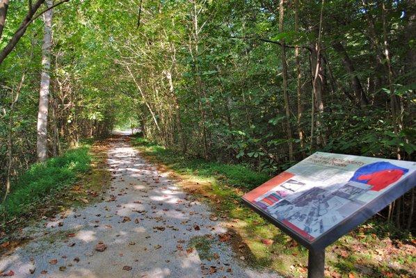 Gravel trail along Textile Heritage Trail