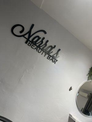 Narra's beauty bar sign!