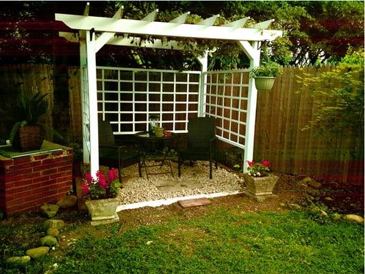 Pergola Sitting Area