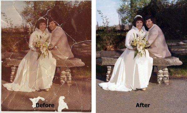 Medium-Heavy Restoration with color correcting