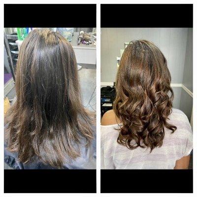 Subtle balayage hair color