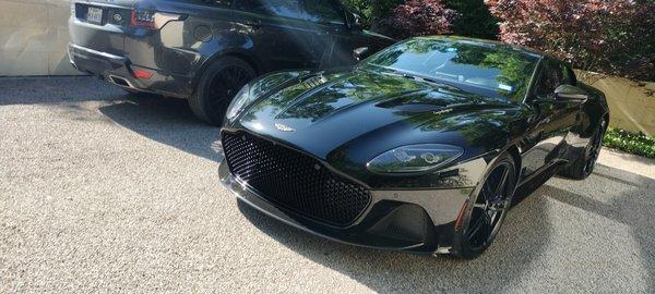 Aston Martin looking beautiful in the sun after a detail