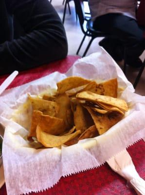 Homemade tortilla chips