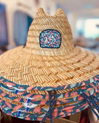 Large brim printed hats have got you covered!