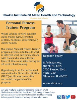 Fitness Trainer Program at SIAHT