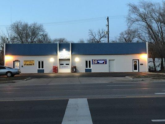 Blairs Automotive Inc. located at 312w Sante Fe . Located 1/2 block west  of court house in downtown Olathe