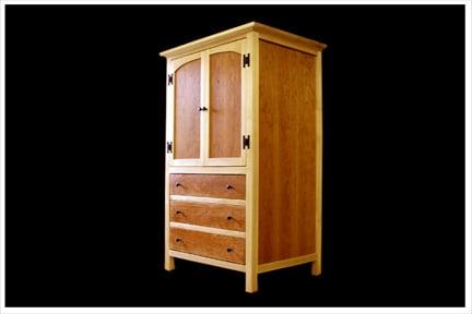 Cherry & Maple Armoire