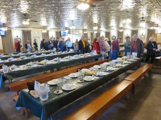 Buffet dining room.