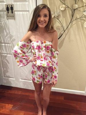 Love my new romper! Thanks so much for helping me find it!