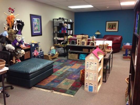 Christy's office is equipped with a comfortable seating areas for adults and families. There is a wide range of toys, art mat...