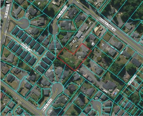 Sold-Pending in Lynnwood. Vacant Land being developed for 6 new houses! $1,100,000