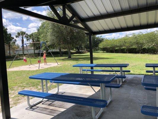 Picnic tables