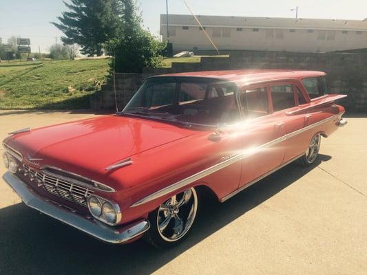 1959 Chevywagon, fixed a quarter panel