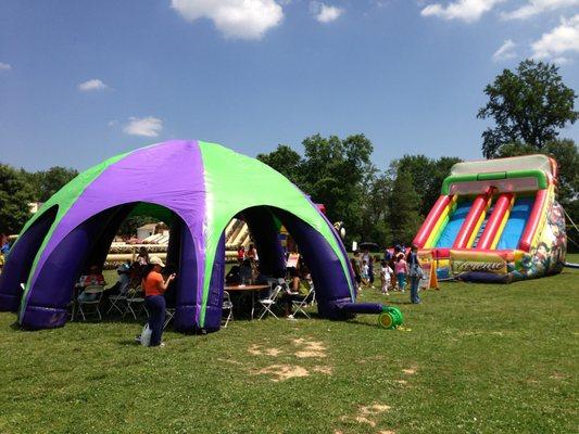 Inflatable Tent and Slide