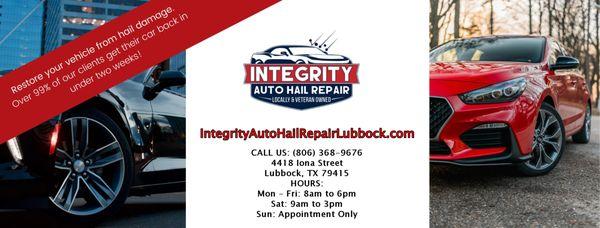 Integrity Auto Hail Repair Lubbock